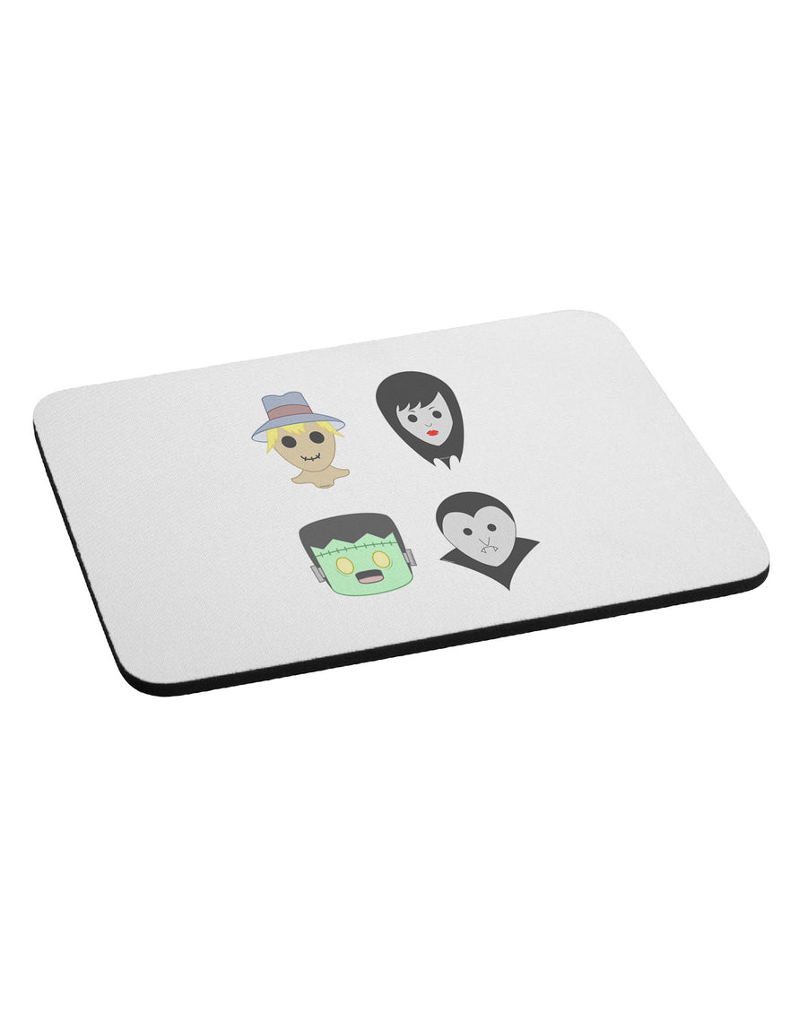 Four Lil Monsters - Halloween Design Mousepad-TooLoud-White-Davson Sales