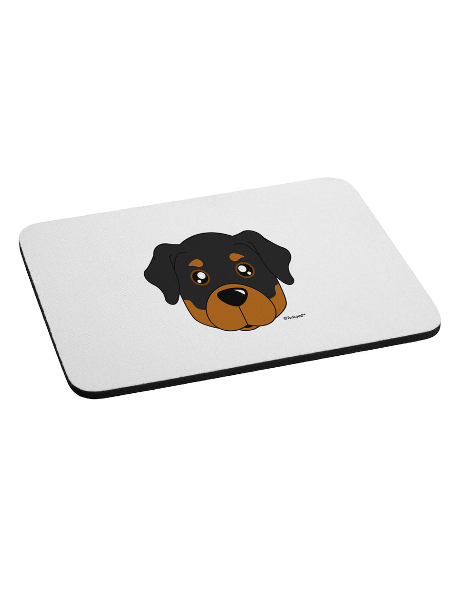 Cute Rottweiler Dog Mousepad by TooLoud-TooLoud-White-Davson Sales