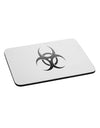 Biohazard Symbol Grey Stone - Apocalypse Mousepad-TooLoud-White-Davson Sales