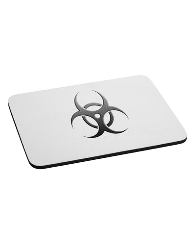 Biohazard Symbol Grey Stone - Apocalypse Mousepad-TooLoud-White-Davson Sales