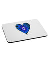 Water Droplet Heart Blue Mousepad by TooLoud-TooLoud-White-Davson Sales