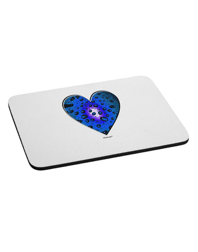 Water Droplet Heart Blue Mousepad by TooLoud-TooLoud-White-Davson Sales