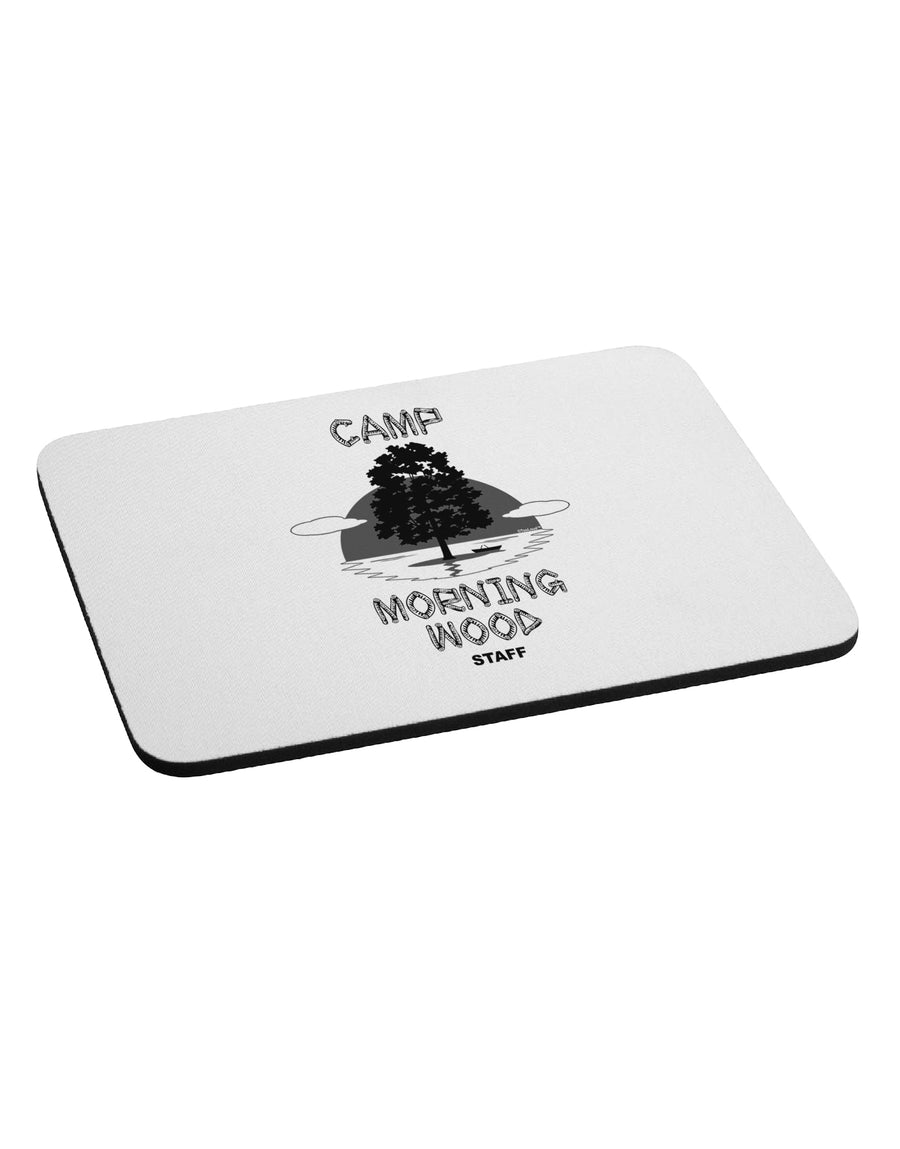 Camp Morning Wood Staff - B&W Mousepad by TooLoud-TooLoud-White-Davson Sales