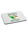 Irish and Proud Mousepad-TooLoud-White-Davson Sales