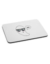 Cute Nerd Ghost Boo Halloween Mousepad-TooLoud-White-Davson Sales