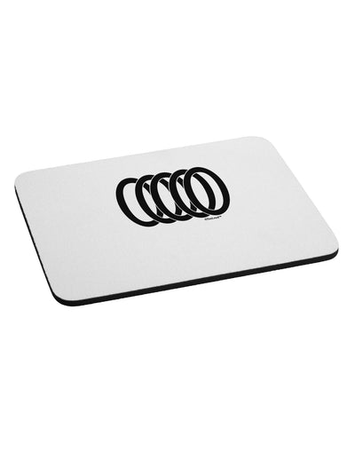 Five Golden Rings Mousepad-TooLoud-White-Davson Sales