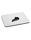 Kentucky - United States Shape Mousepad-TooLoud-White-Davson Sales