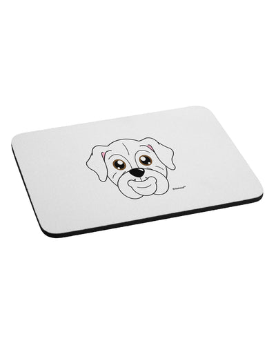 Cute Bulldog - White Mousepad by TooLoud-TooLoud-White-Davson Sales