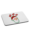 Ho Ho Ho Santa Claus Face Faux Applique Mousepad-TooLoud-White-Davson Sales