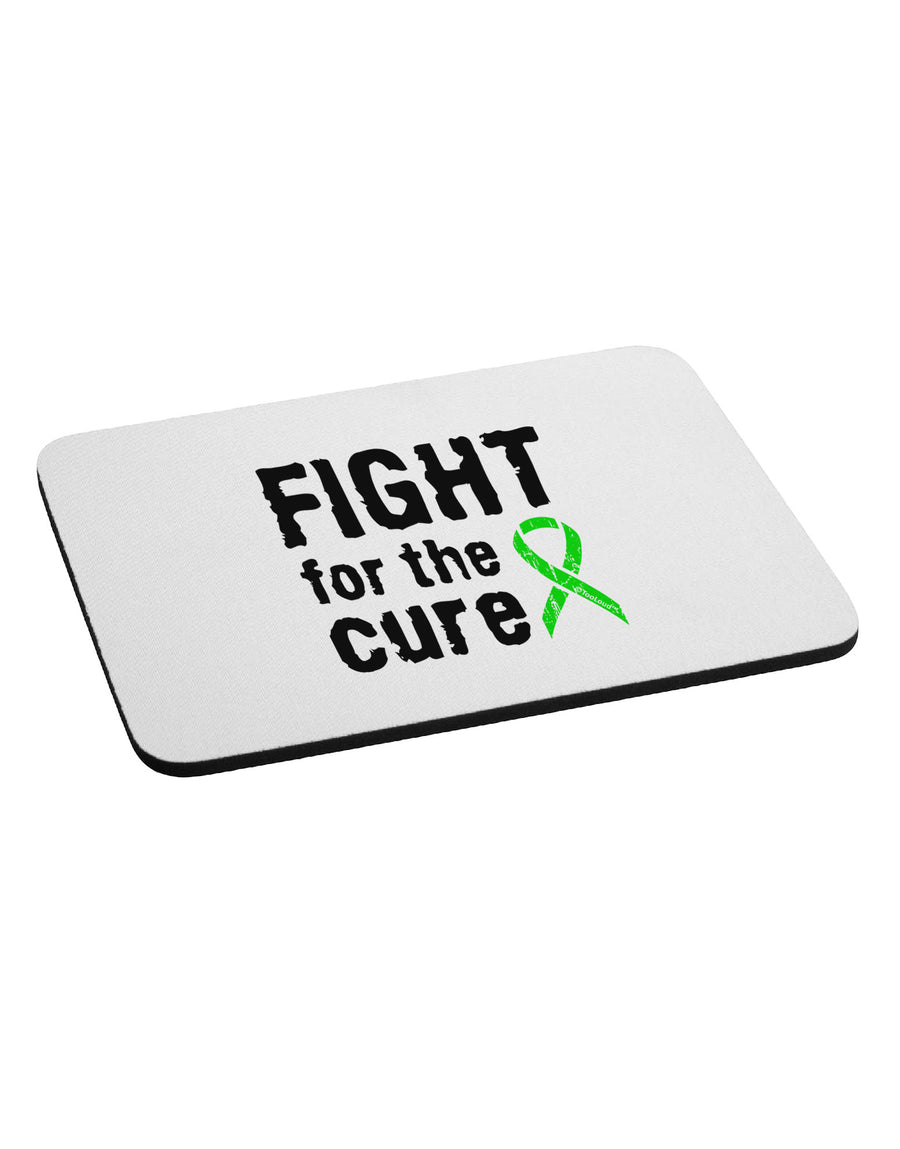 Fight for the Cure - Lime Green Ribbon Lyme Disease Mousepad-TooLoud-White-Davson Sales