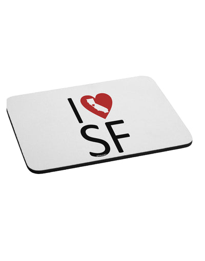 I Heart San Francisco Mousepad-TooLoud-White-Davson Sales
