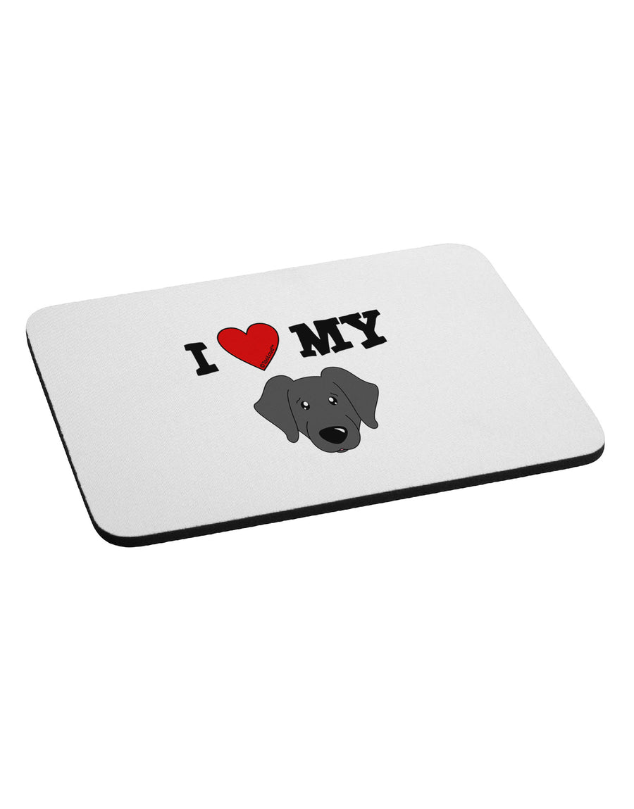 I Heart My - Cute Black Labrador Retriever Dog Mousepad by TooLoud-TooLoud-White-Davson Sales