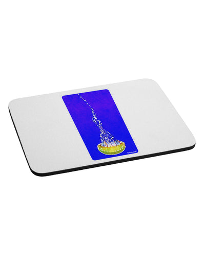 Solo Jellyfish Watercolor Mousepad-TooLoud-White-Davson Sales