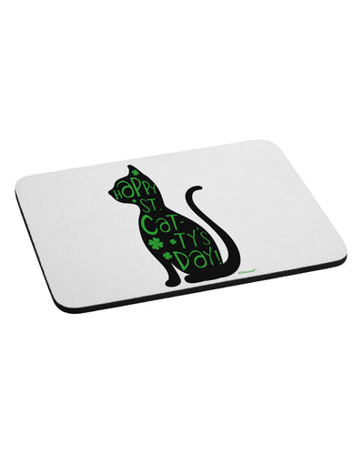 Happy St. Catty's Day - St. Patrick's Day Cat Mousepad by TooLoud-TooLoud-White-Davson Sales