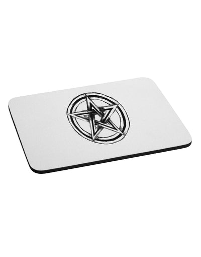 Pentacle Magick Witchcraft Star Mousepad-TooLoud-White-Davson Sales