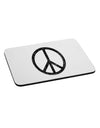 Peace Sign Symbol - Distressed Mousepad-TooLoud-White-Davson Sales