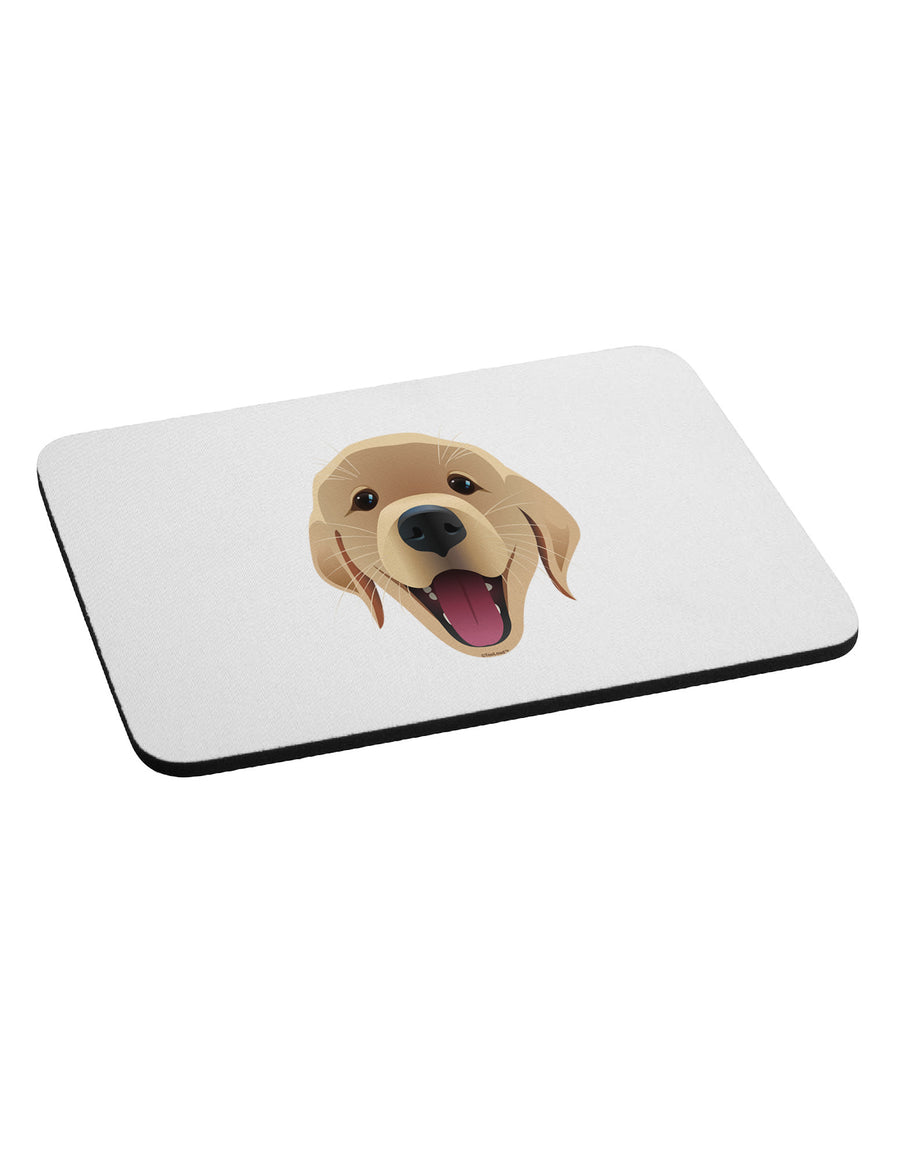 Cute Golden Retriever Puppy Face Mousepad-TooLoud-White-Davson Sales