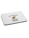 I'm Into Fitness Burrito Funny Mousepad by TooLoud-Coasters-TooLoud-White-Davson Sales