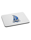 Blue Sailboat Mousepad-TooLoud-White-Davson Sales