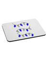 Hanukkah Lights Blue and Silver Mousepad-TooLoud-White-Davson Sales