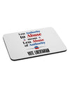 Libertarian Against Authority Abuse Mousepad-TooLoud-White-Davson Sales