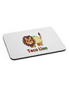 Cute Taco Lion Text Mousepad-TooLoud-White-Davson Sales