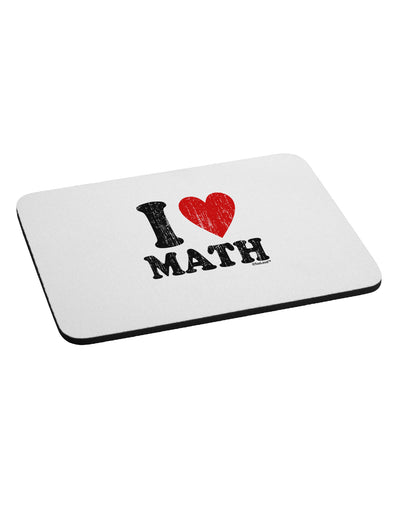 I Heart Math Distressed Mousepad by TooLoud-TooLoud-White-Davson Sales