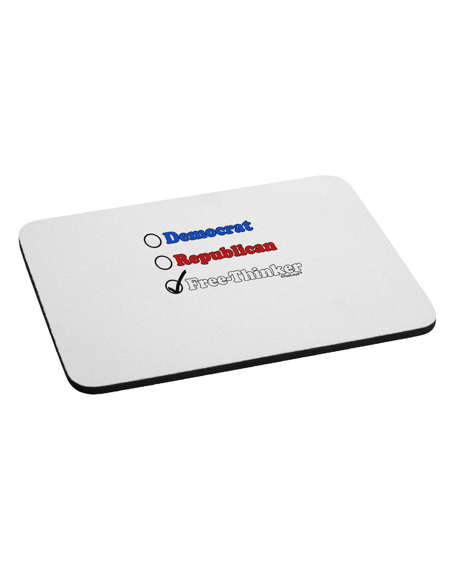 Free Thinker Checklist Mousepad-TooLoud-White-Davson Sales