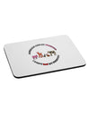 I Don't Eat My Friends Mousepad-TooLoud-White-Davson Sales