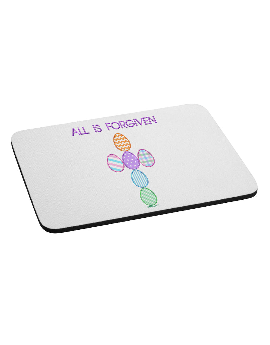 All is forgiven Cross Faux Applique Mousepad-TooLoud-White-Davson Sales