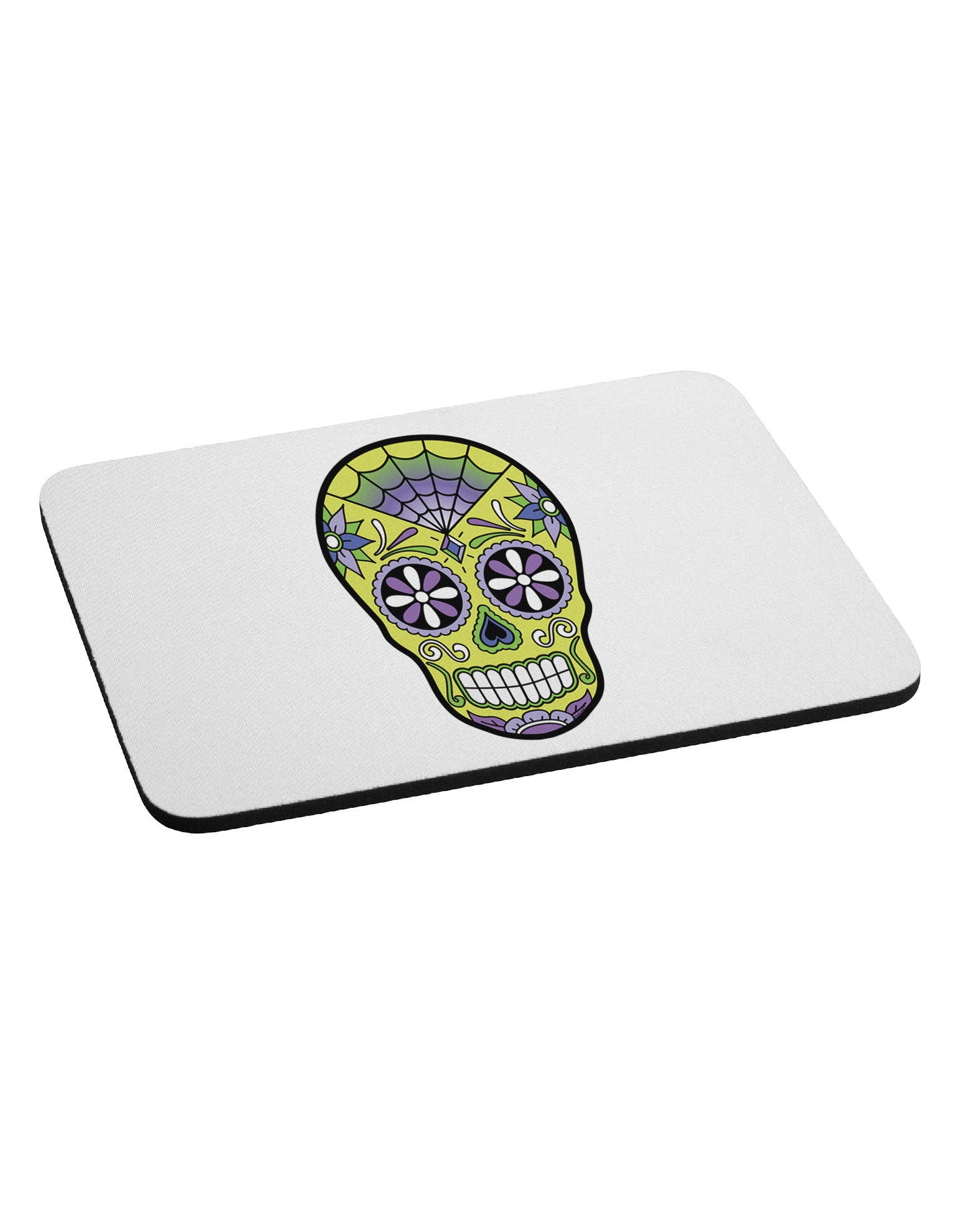 Version 7 Poison Day of the Dead Calavera Mousepad-TooLoud-White-Davson Sales