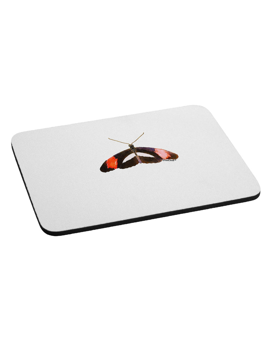 TooLoud Watercolor Butterfly Black Mousepad-TooLoud-White-Davson Sales