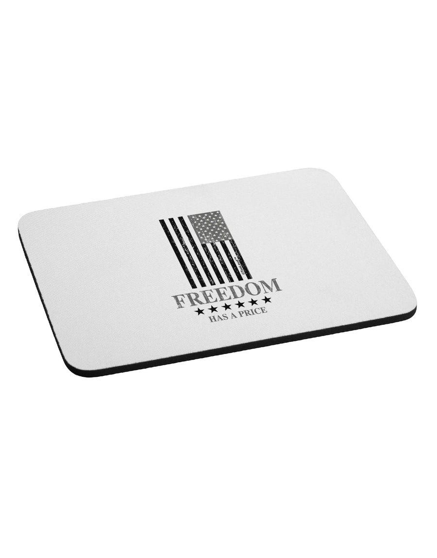 Freedom Flag BnW Mousepad-TooLoud-White-Davson Sales