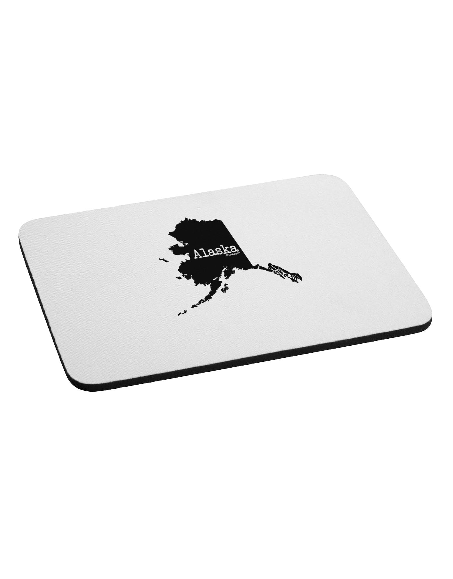 Alaska - United States Shape Mousepad-TooLoud-White-Davson Sales