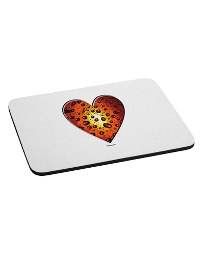 Water Droplet Heart Orange Mousepad by TooLoud-TooLoud-White-Davson Sales