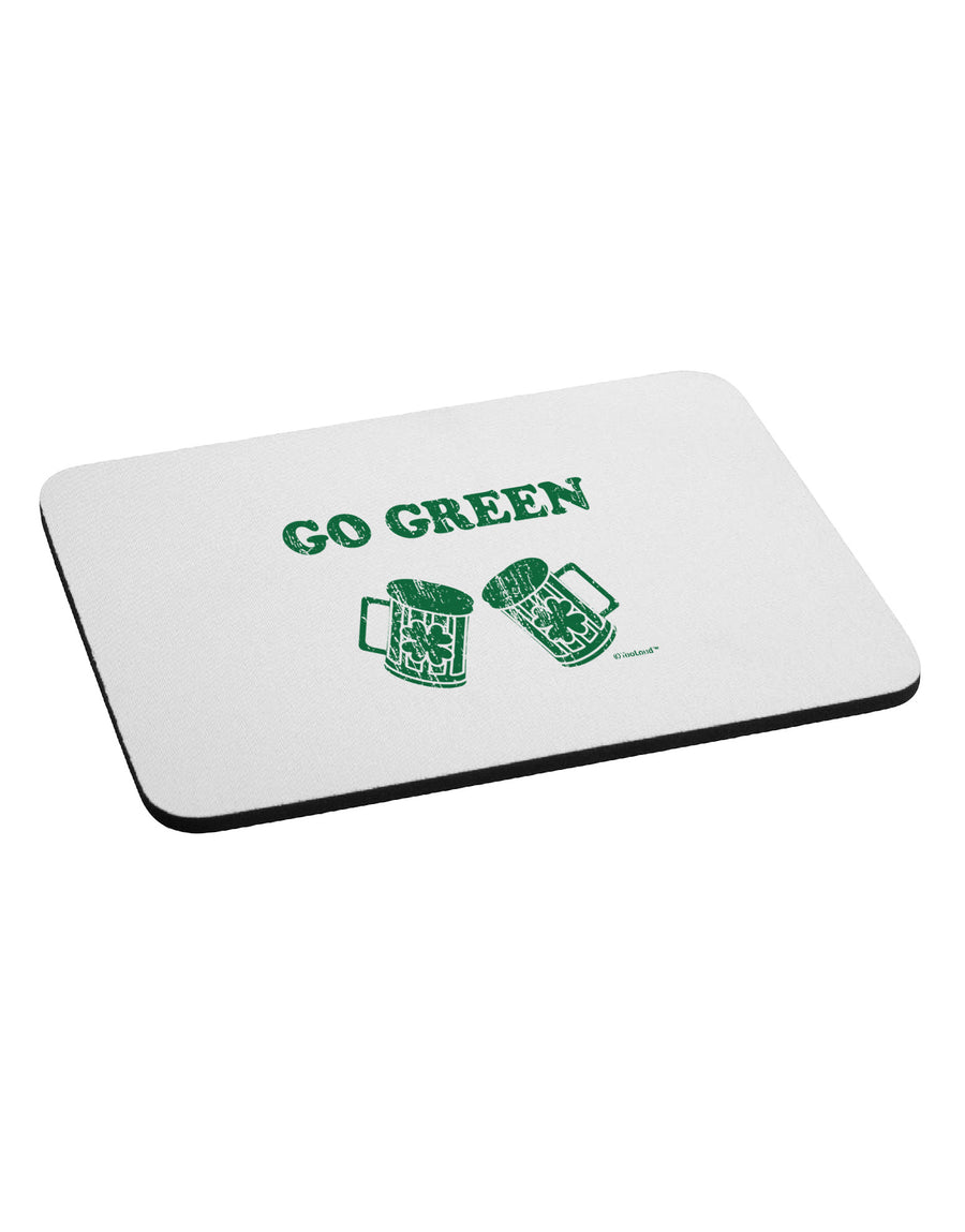 Go Green - St. Patrick's Day Green Beer Mousepad by TooLoud-TooLoud-White-Davson Sales