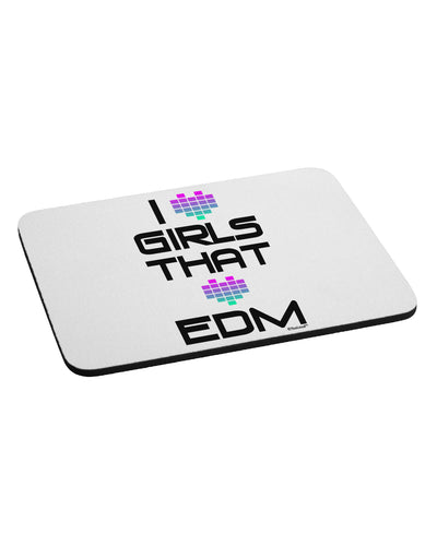 I Heart Girls That Heart EDM Mousepad-TooLoud-White-Davson Sales