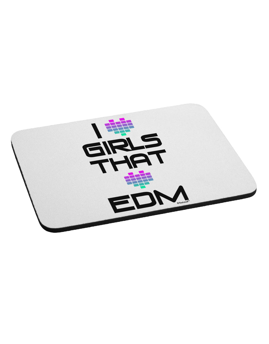 I Heart Girls That Heart EDM Mousepad-TooLoud-White-Davson Sales