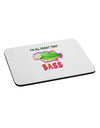 All About That Bass Fish Watercolor Mousepad-TooLoud-White-Davson Sales