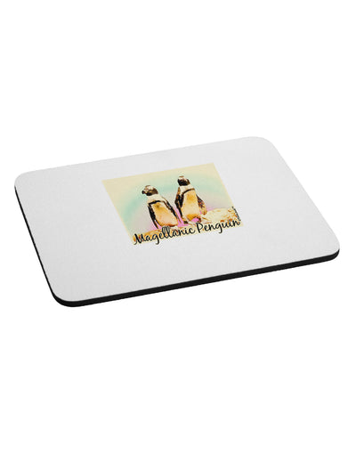 Magellanic Penguin Text Mousepad-TooLoud-White-Davson Sales