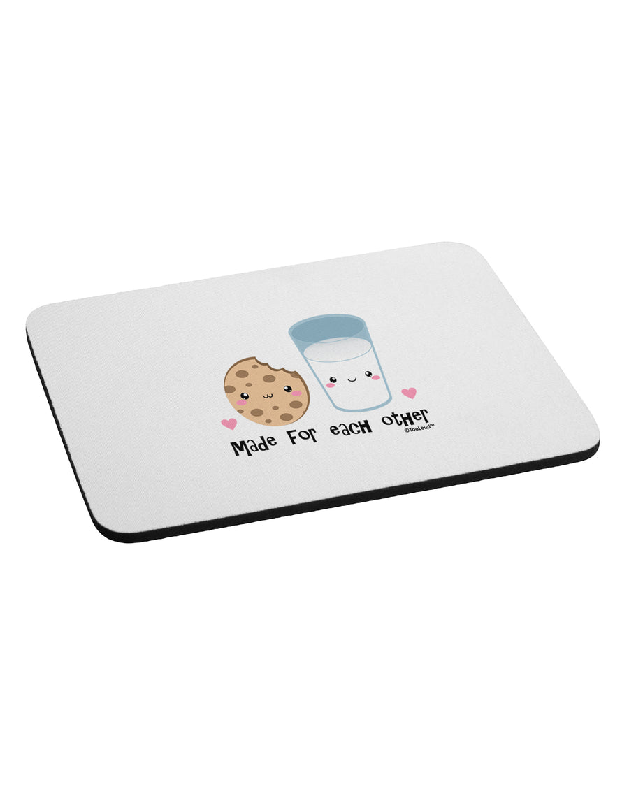 Cute Milk and Cookie - Made for Each Other Mousepad by TooLoud-TooLoud-White-Davson Sales