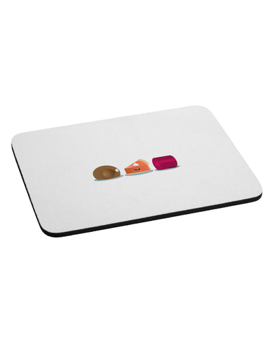 Cute Thanksgiving Food Mousepad-TooLoud-White-Davson Sales