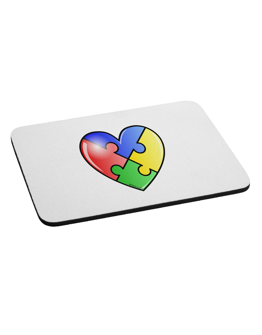 Big Puzzle Heart - Autism Awareness Mousepad by TooLoud-TooLoud-White-Davson Sales