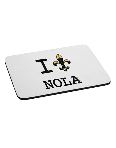 I Love NOLA Fleur de Lis Mousepad-TooLoud-White-Davson Sales