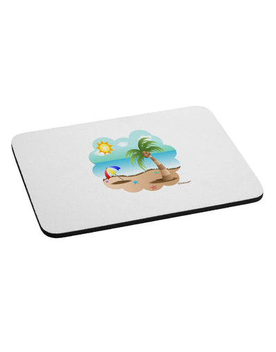 Fun Summer Beach Scene Mousepad by TooLoud-TooLoud-White-Davson Sales