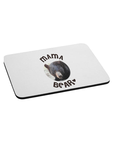 Black Bear - Mama Bear Mousepad-TooLoud-White-Davson Sales