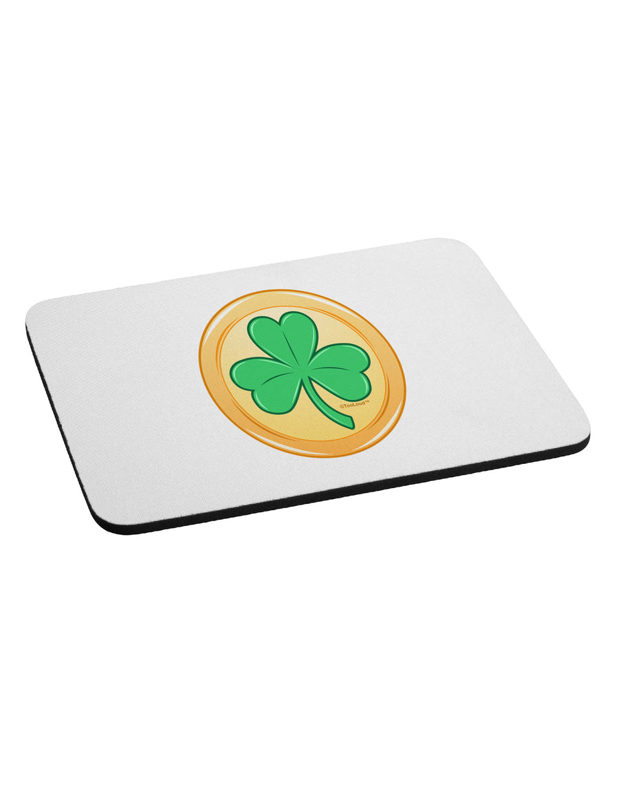 Shamrock Button Vector Design Mousepad by TooLoud-TooLoud-White-Davson Sales