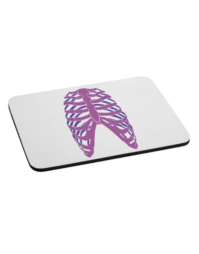 Human Purple Skeleton Bones Ribcage Mousepad-TooLoud-White-Davson Sales