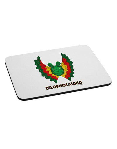 Dilophosaurus Design - Color - Text Mousepad by TooLoud-TooLoud-White-Davson Sales