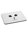 Yellow Amber-Eyed Cute Cat Face Mousepad-TooLoud-White-Davson Sales